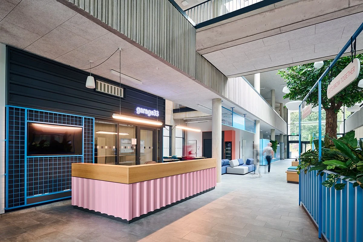 Garage33 Start-up-Campus Paderborn, Empfangsbereich