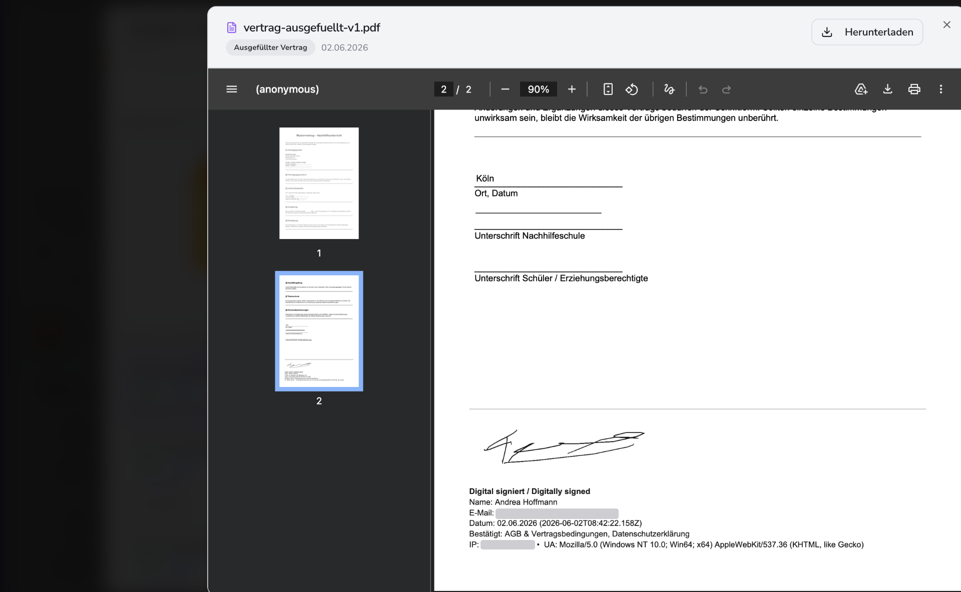 Rechtssichere Signatur & Audit-Trail